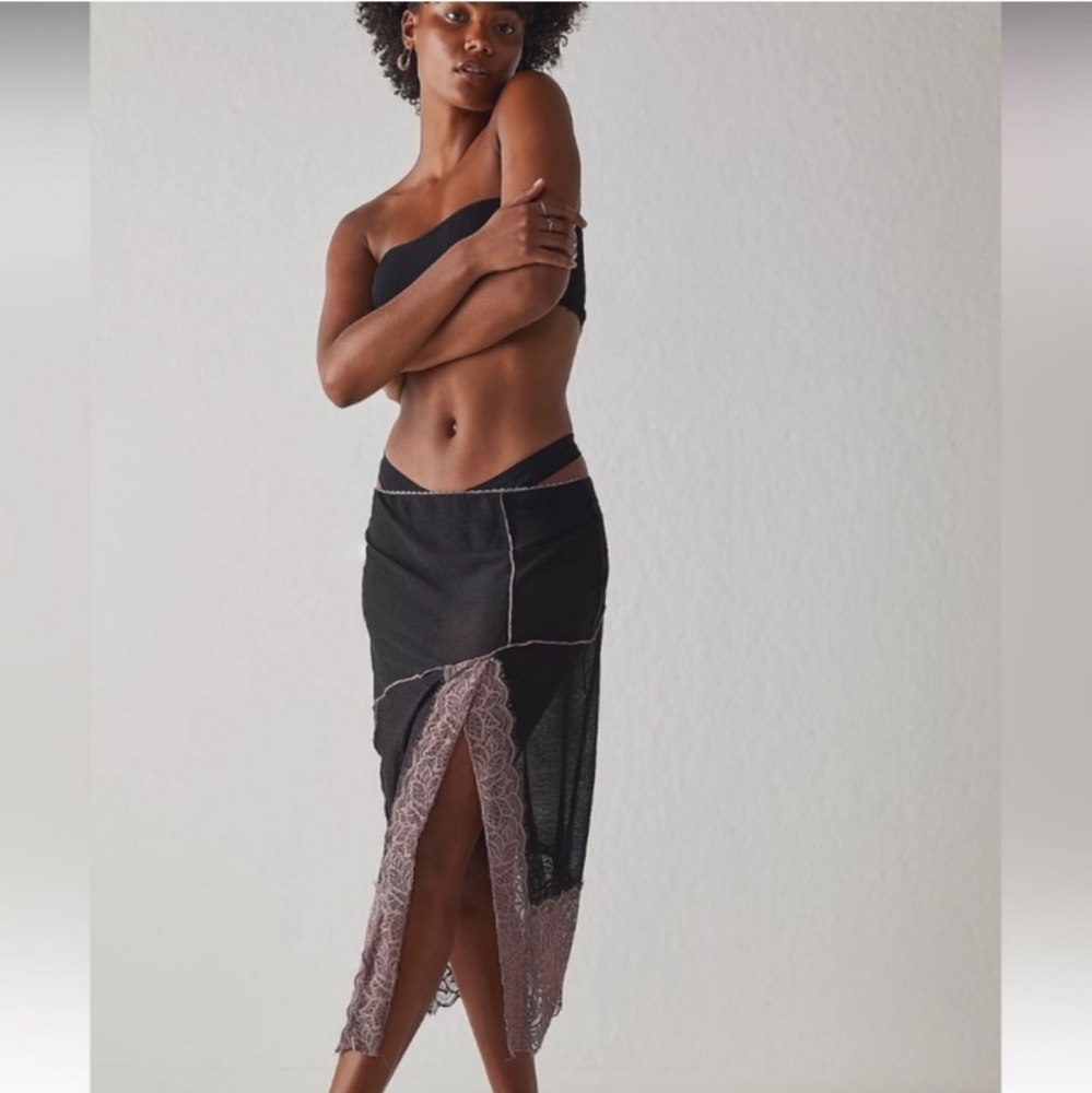 ☆LAST CHANCE☆ NWOT Intimately Free People Into You Half Column Slip Skirt